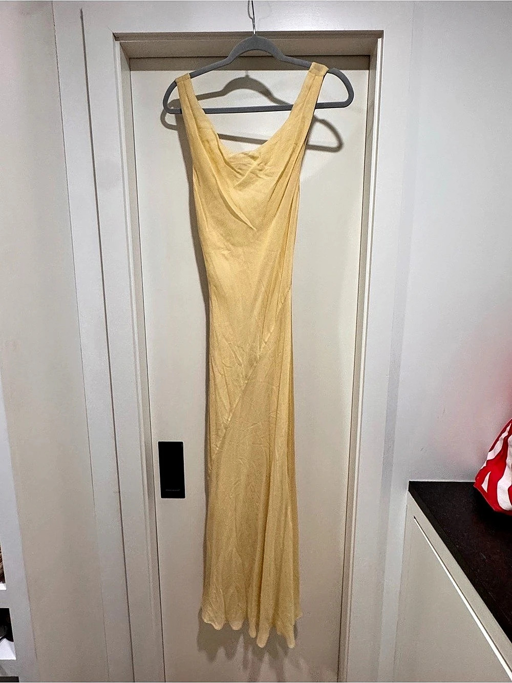 Dissh Johnny Cowl Neck Dress Maxi Dress in Yellow
